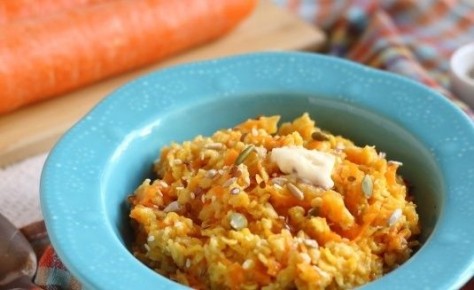 Овсянка с морковью на воде