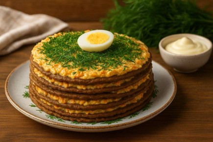 Печёночный торт: незаменимое украшение любого стола