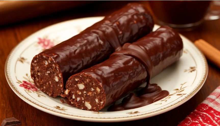 Шоколадная колбаса: нежный десерт, который вернет в детство