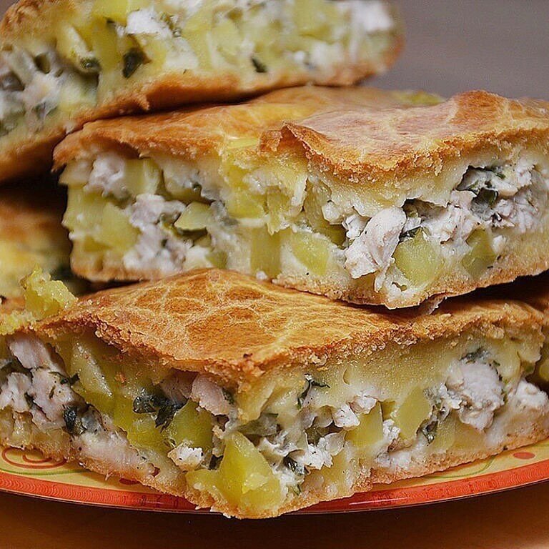 Пирог на кефире с курицей: легкий и вкусный рецепт