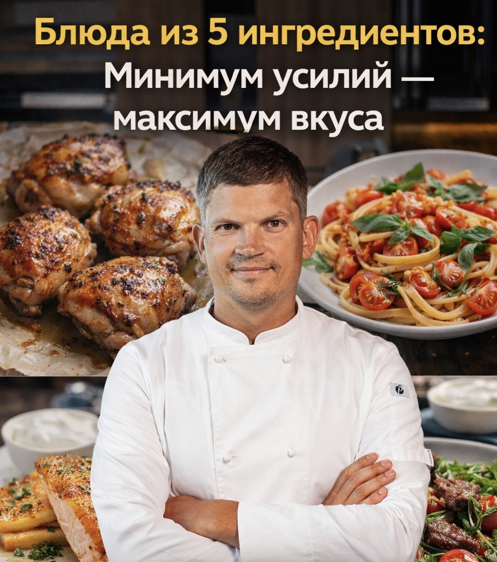 Вкусные блюда всего из пяти ингредиентов: просто и быстро