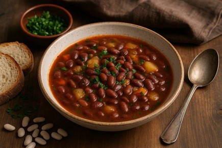 Абхазский фасолевый суп, который согревает лучше солнца
