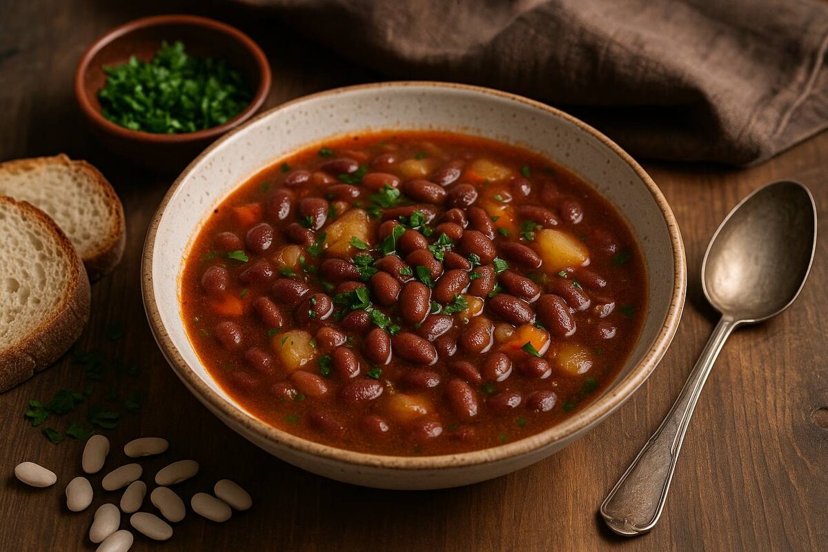 Абхазский фасолевый суп, который согревает лучше солнца