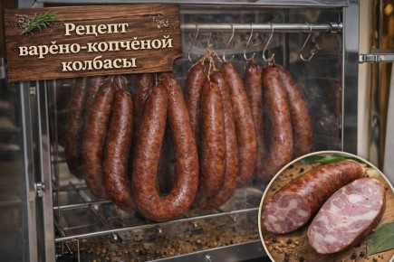 Как приготовить домашнюю варено-копченую колбасу: пошаговый рецепт