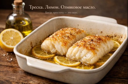 Три ингредиента для идеальной запечённой трески: просто и вкусно
