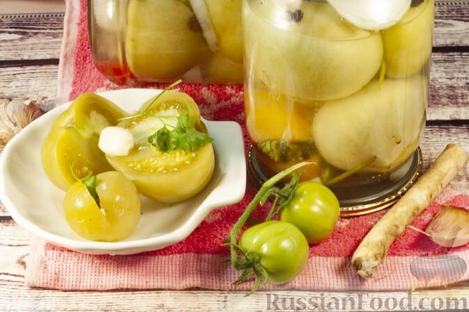 Зелёные помидоры: Необычные заготовки на зиму