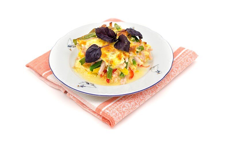 Вкусная фриттата с ветчиной и сладким перцем: идеальный рецепт для семьи